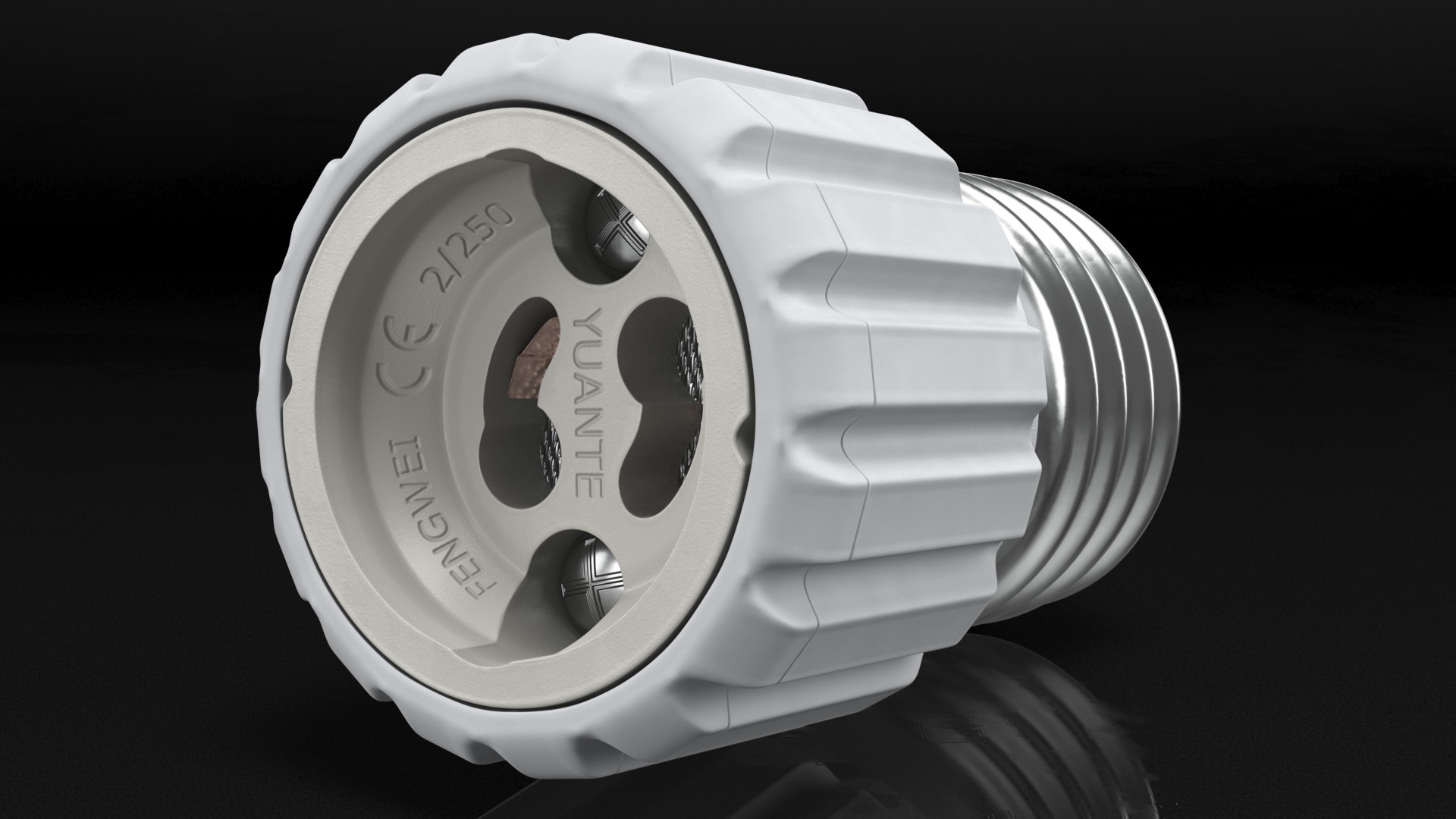 E27 GU10 Light Socket Adapter 3D model