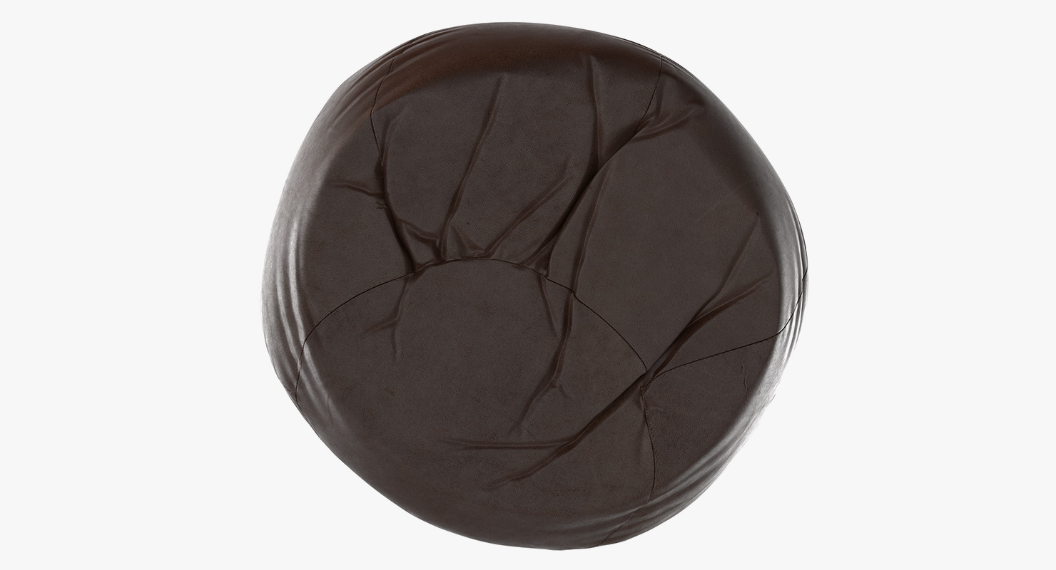 Leather Bean Bag Chair 3D