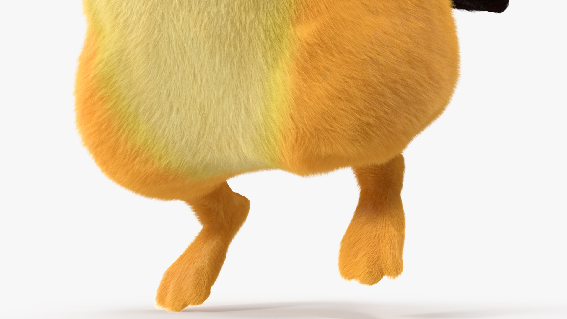 Happy Pikachu Character Fur 3D