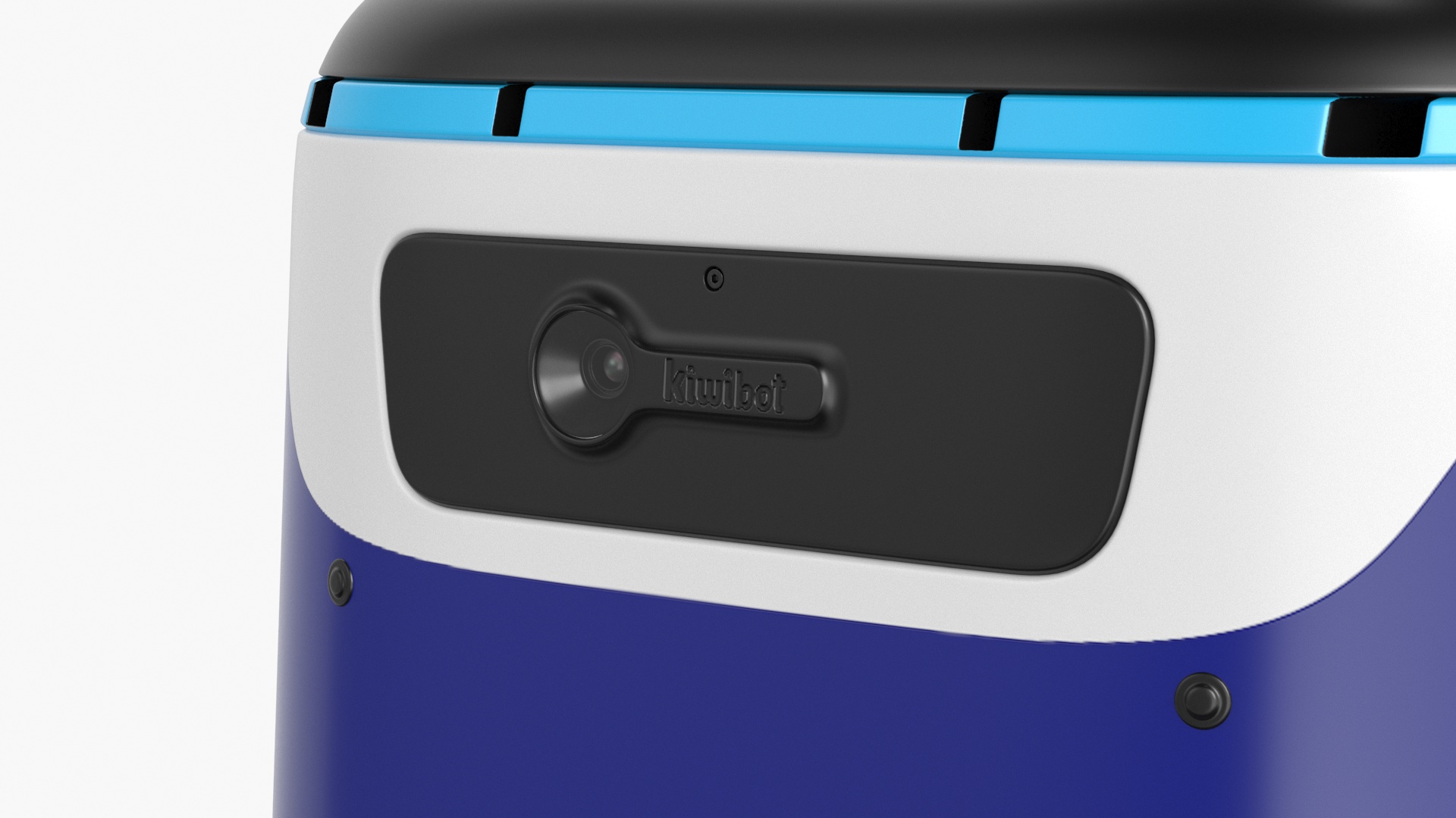 Blue Delivery Robot Kiwibot Rigged 3D model