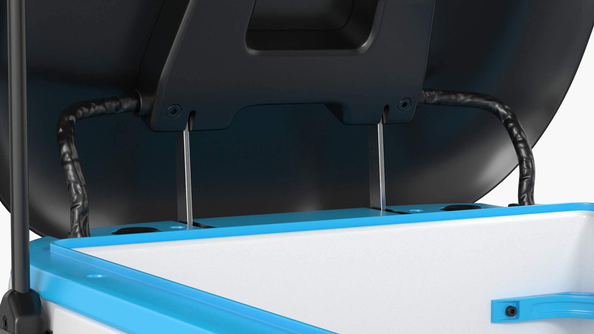 Blue Delivery Robot Kiwibot Rigged 3D model