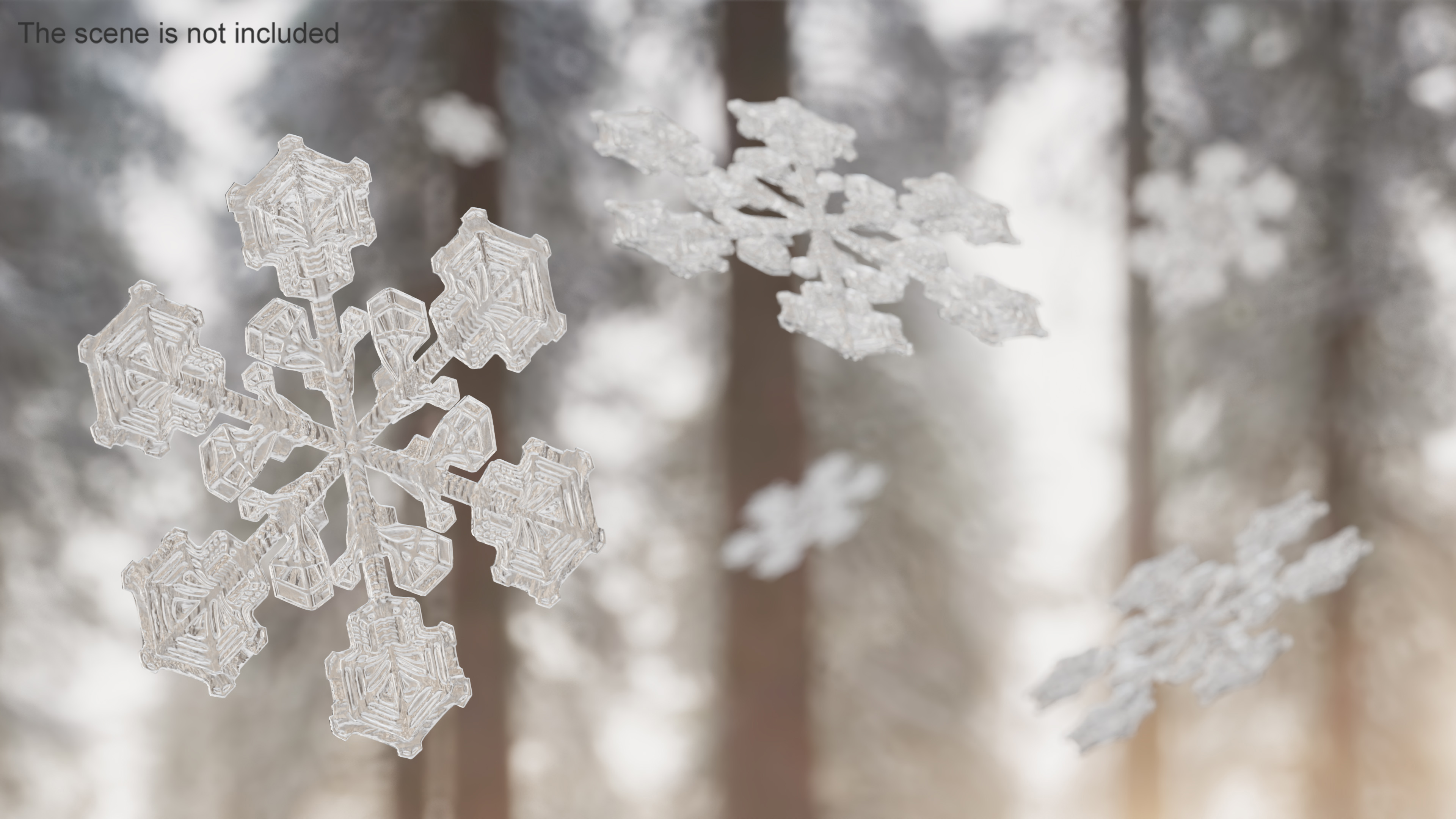 3D Intricate Snowflake Design