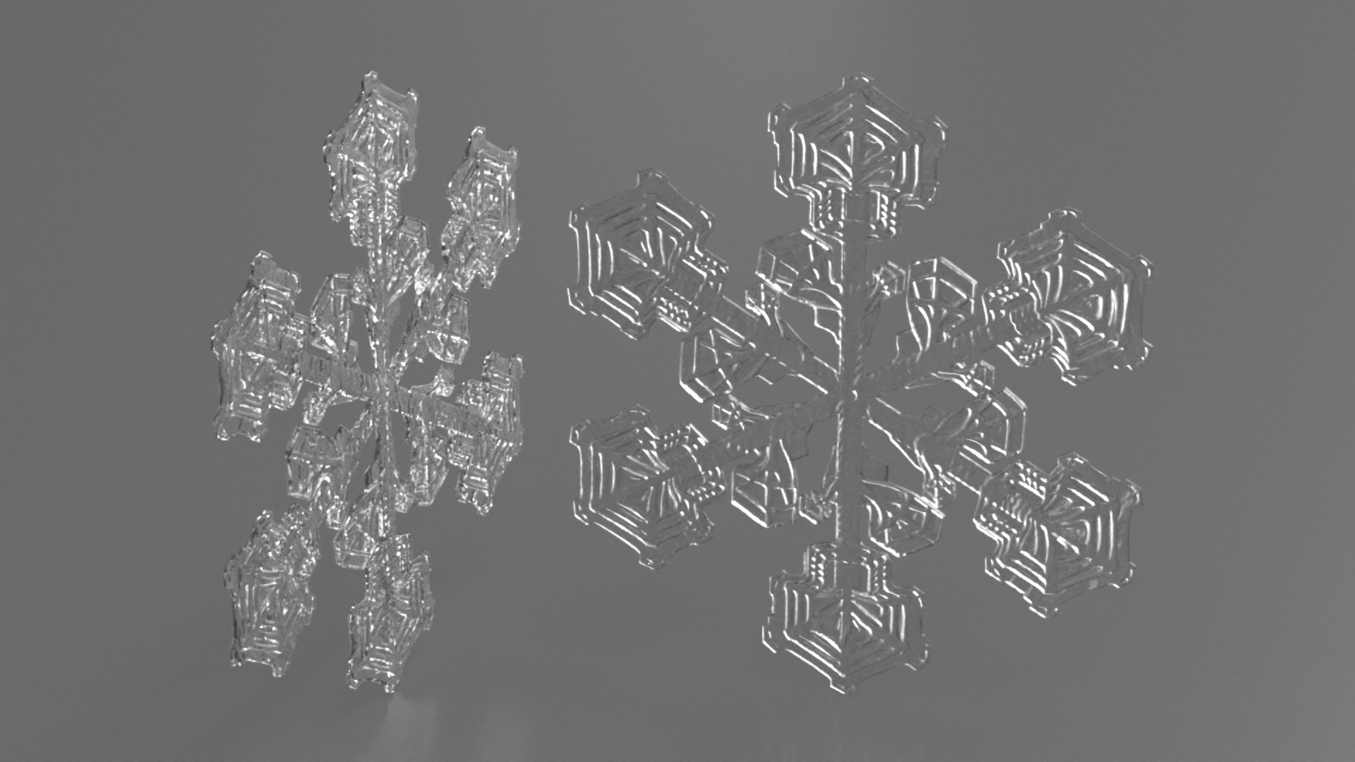 3D Intricate Snowflake Design