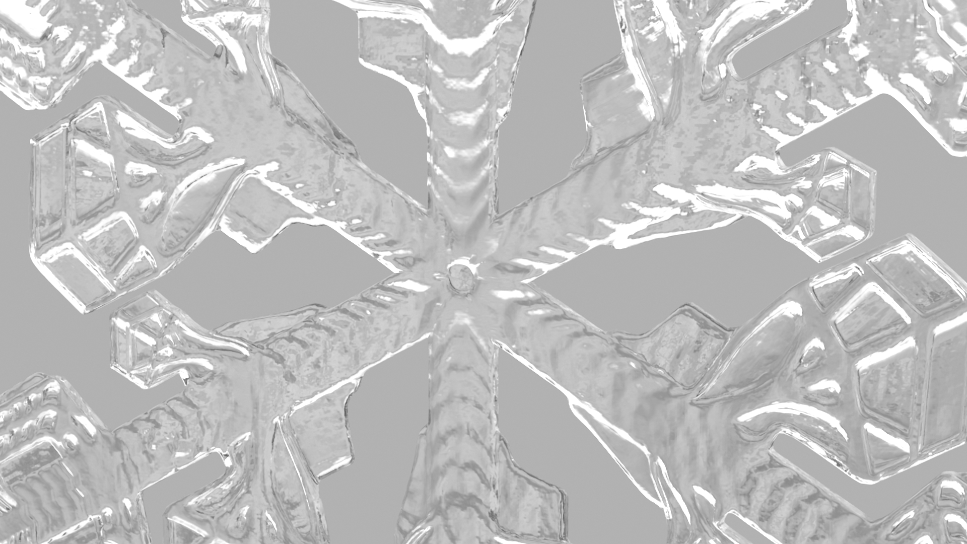 3D Intricate Snowflake Design