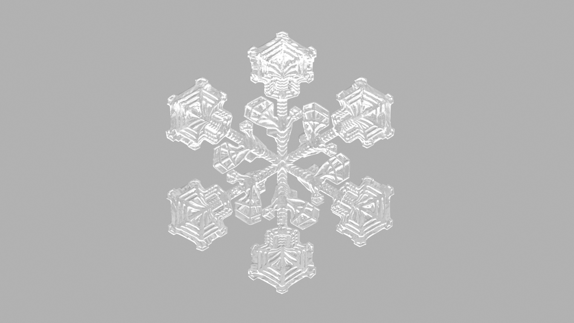 3D Intricate Snowflake Design