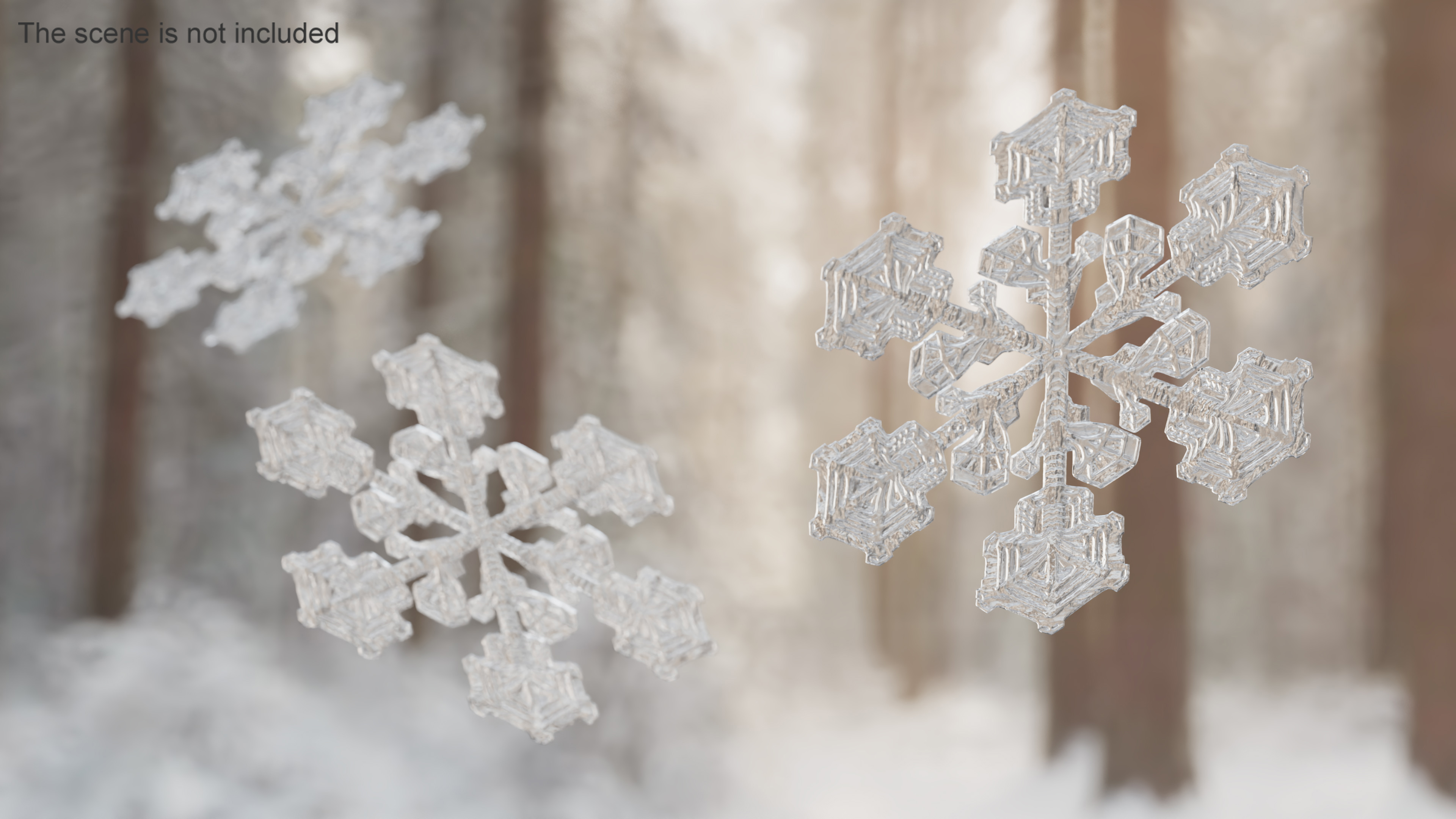3D Intricate Snowflake Design
