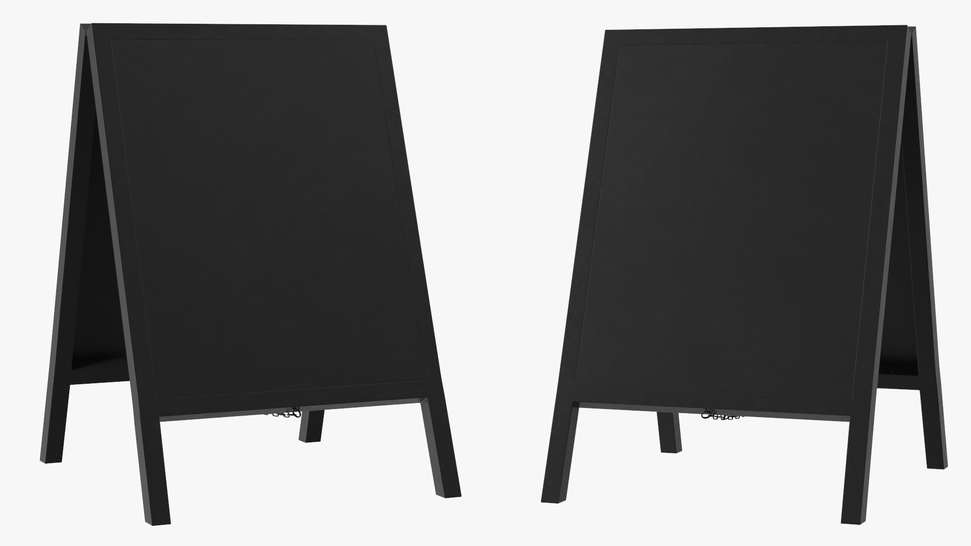 Rustic Chalkboard Sign Black Clear 3D model