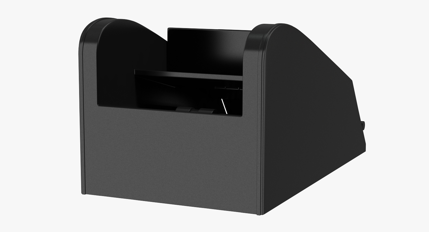 Card Shuffler and Blackjack Dealer Shoe 3D model