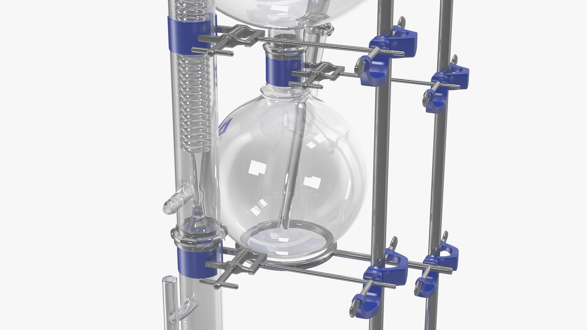 3D Steam Distillation Laboratory Kit model
