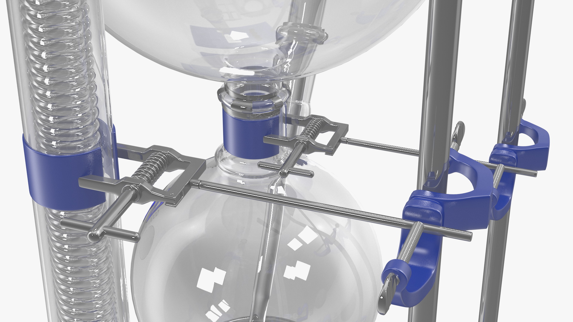 3D Steam Distillation Laboratory Kit model