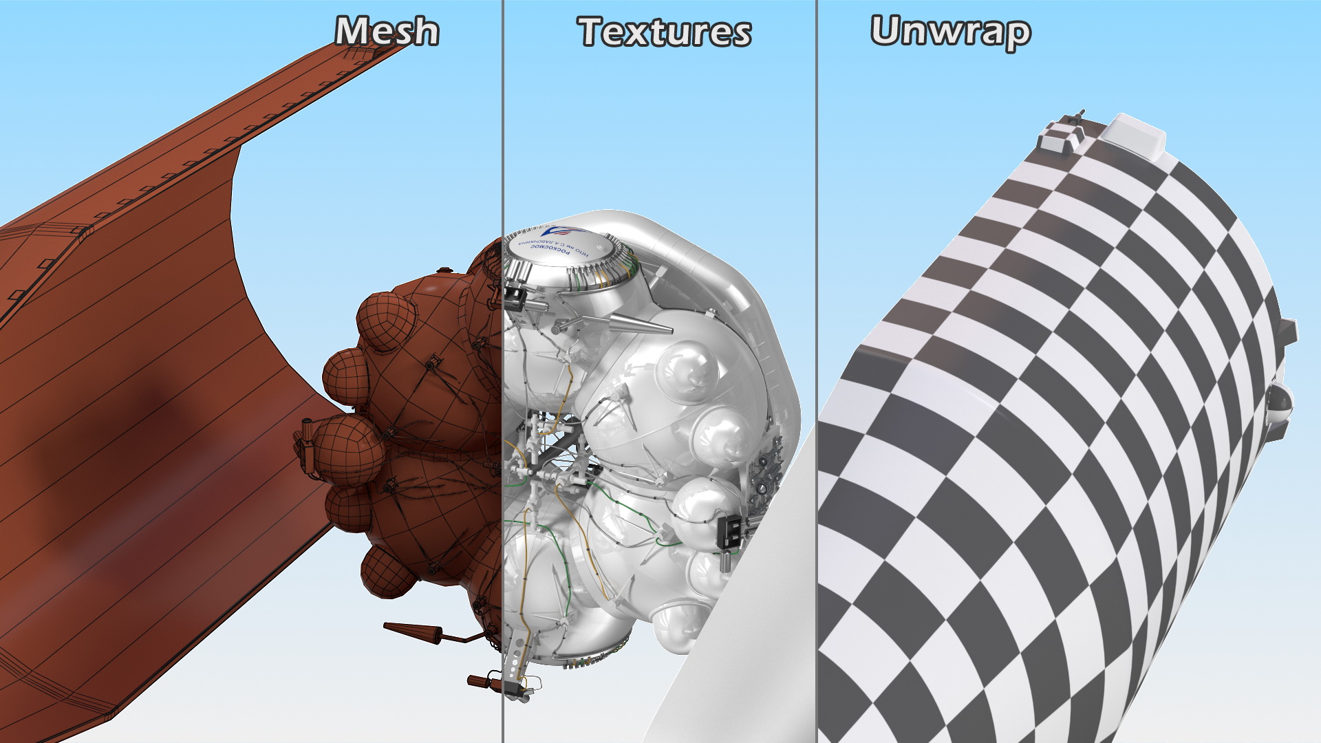 3D Upper Stage Fregat model