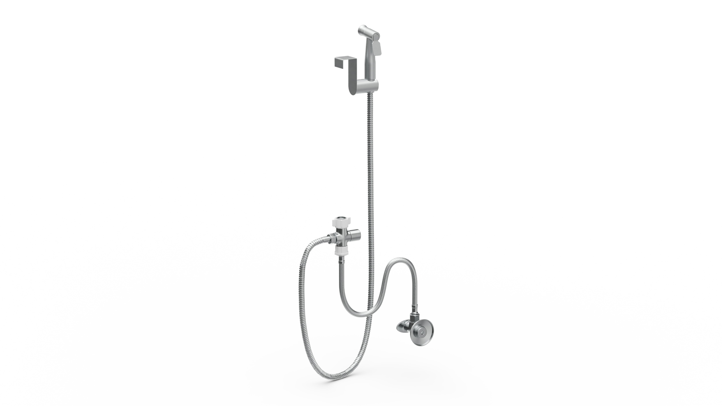 3D Toilet Tank Mounted Black Handheld Bidet Sprayer model