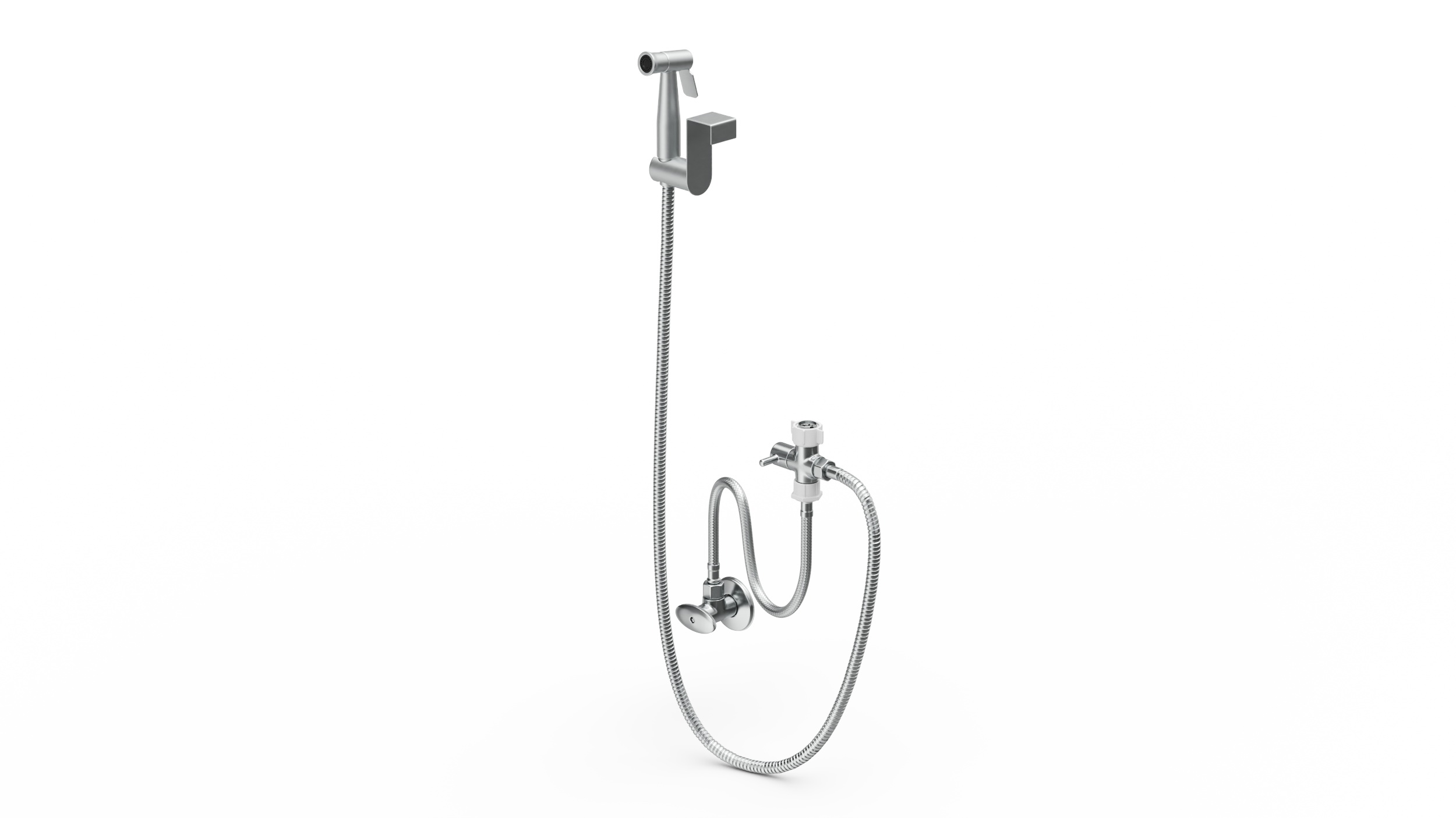 3D Toilet Tank Mounted Black Handheld Bidet Sprayer model