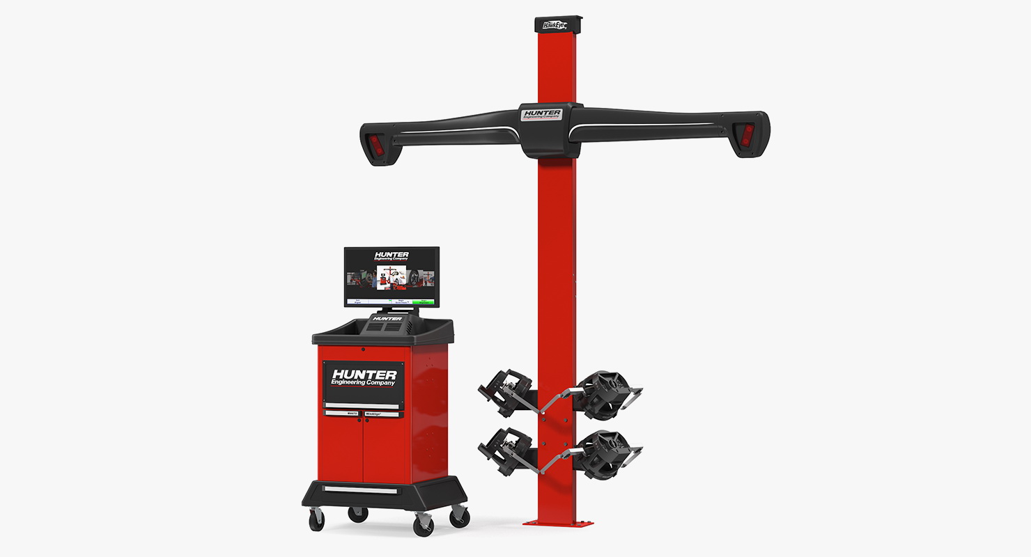Hunter HE421 HawkEye Elite Wheel Aligner Car Equipment 3D model