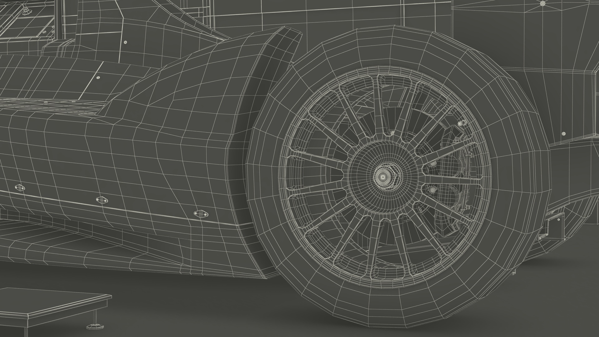 Motorsport Workshop and Formula E Race Car 3D