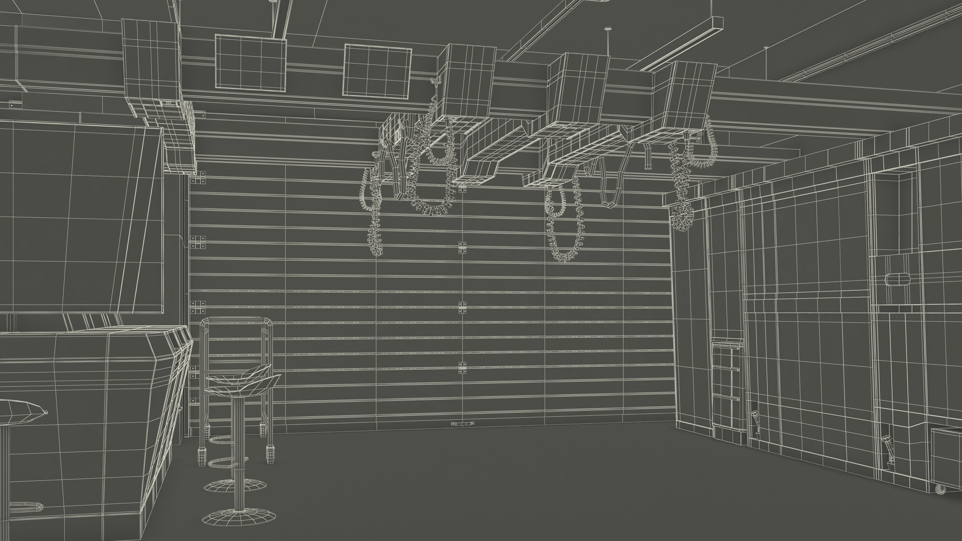 Motorsport Workshop and Formula E Race Car 3D