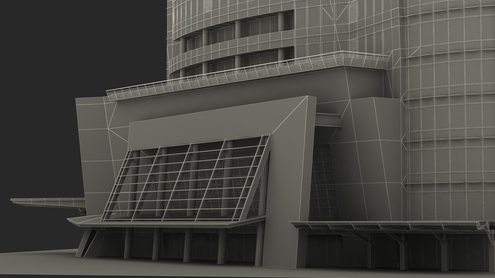 3D model Roppongi Hills Mori Tower