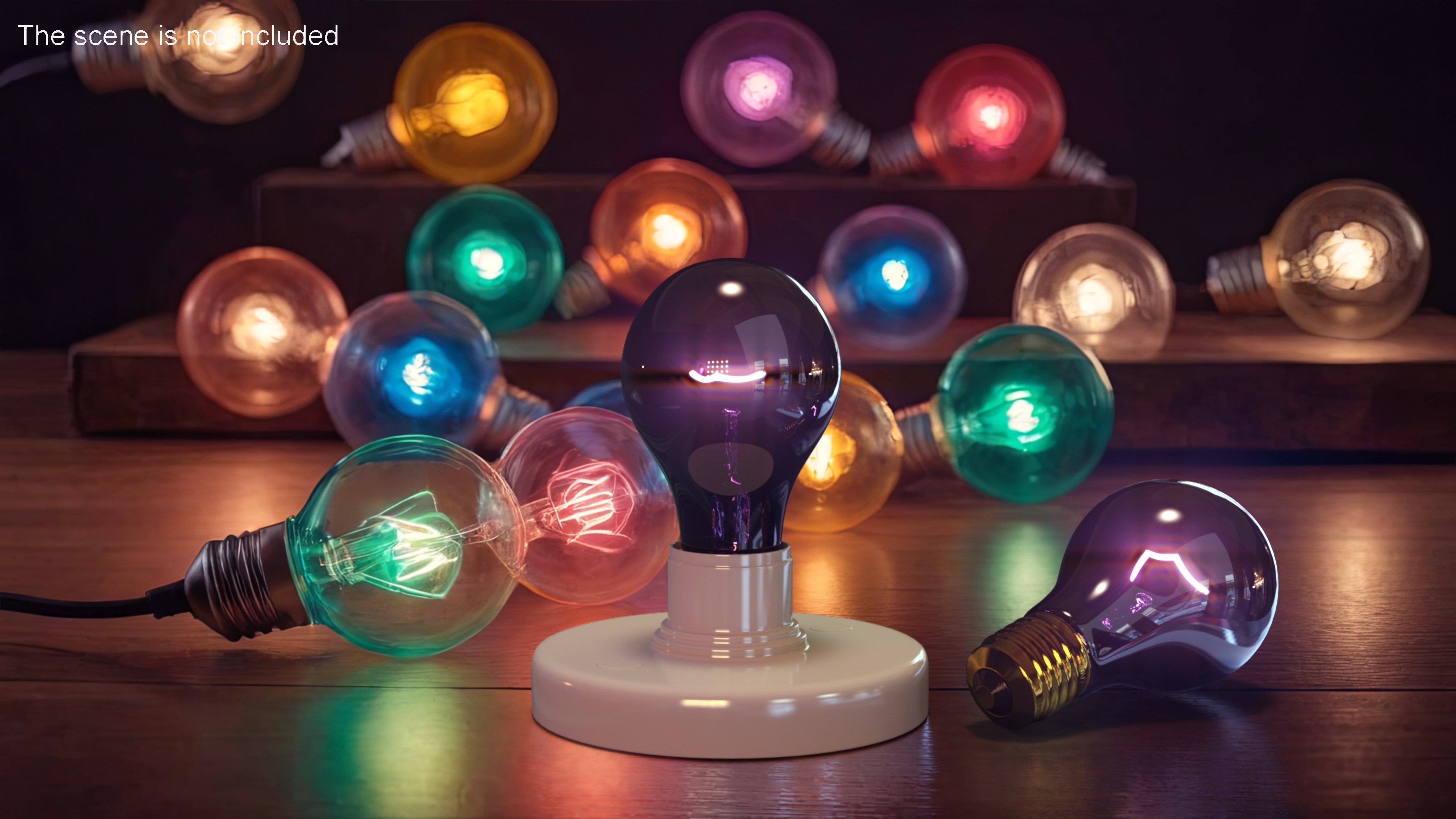 3D Realistic Blacklight Light Bulb