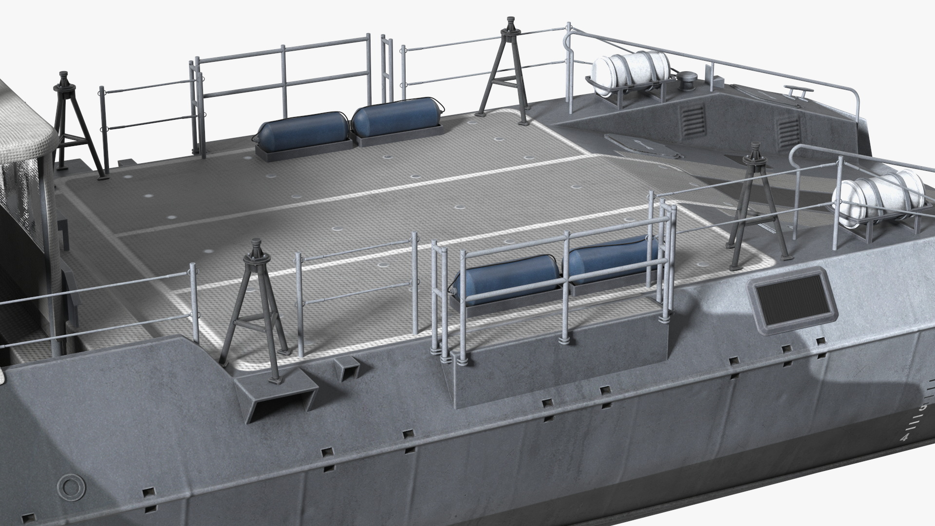 3D model Military Boat Mark V Camo Dark