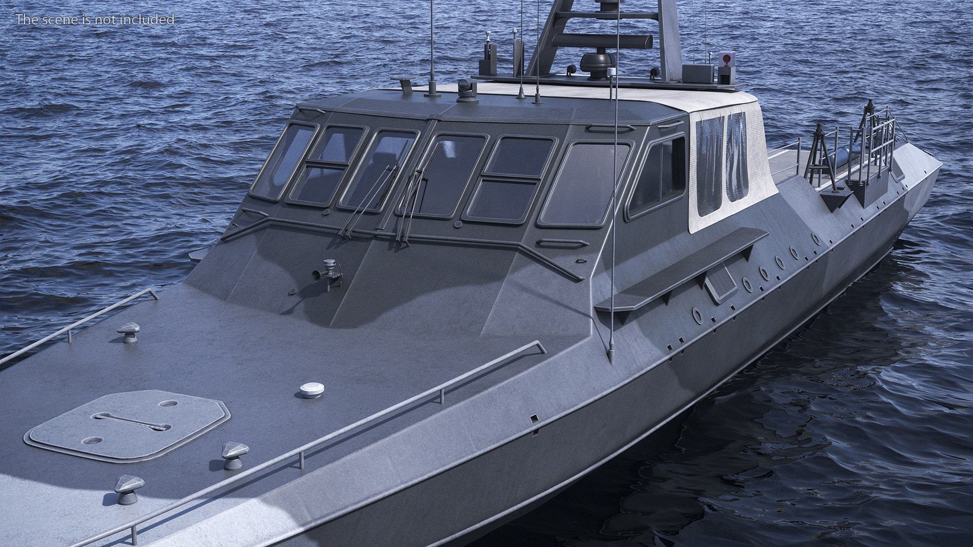 3D model Military Boat Mark V Camo Dark