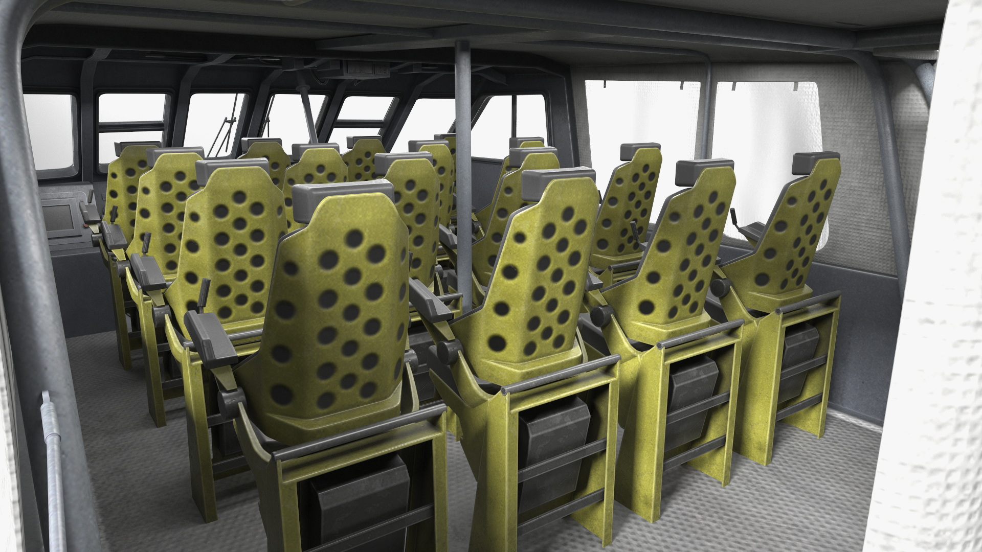 3D model Military Boat Mark V Camo Dark