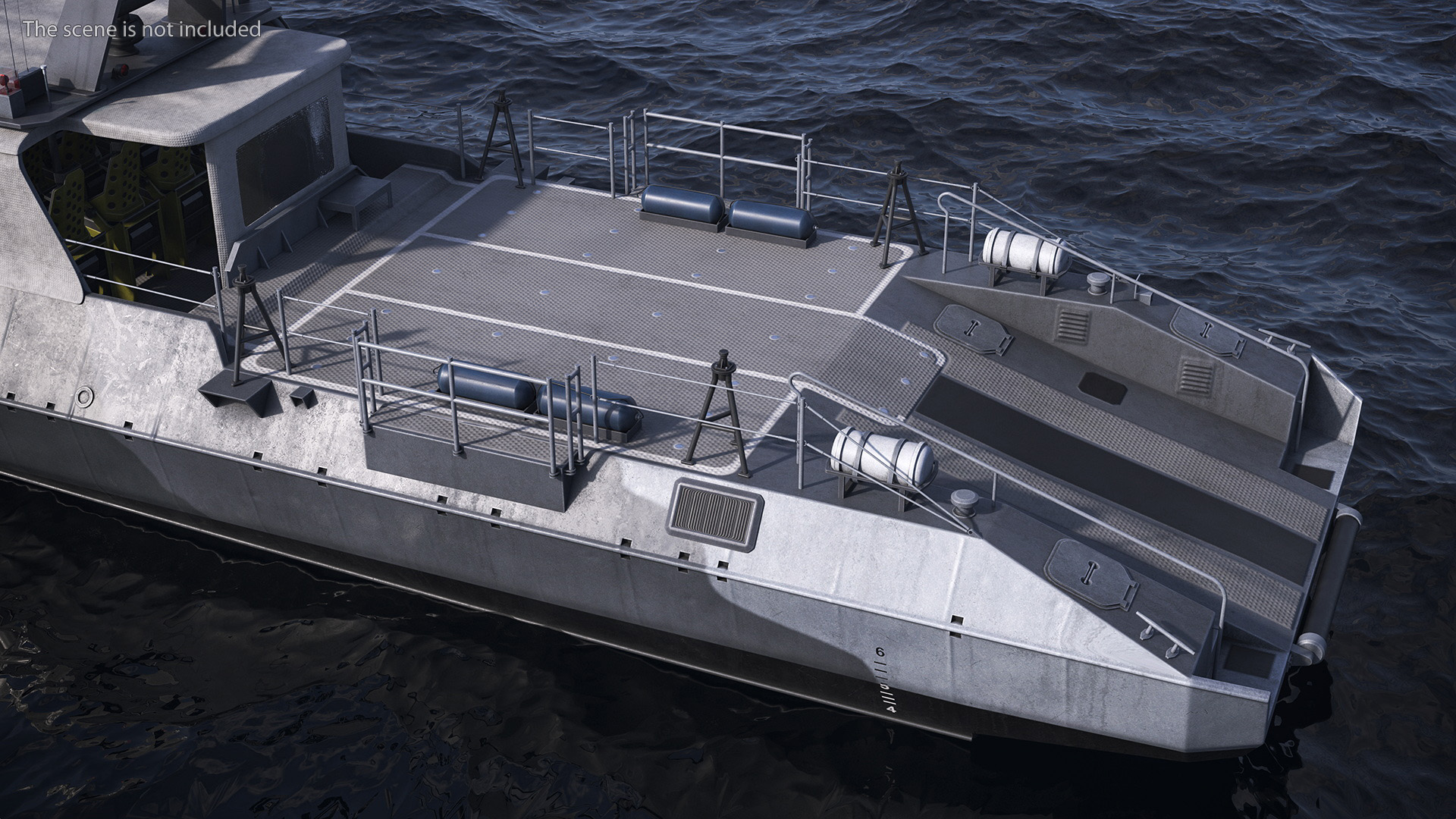3D model Military Boat Mark V Camo Dark