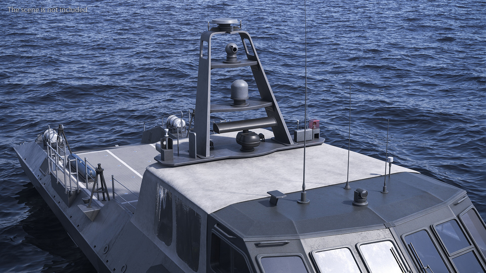 3D model Military Boat Mark V Camo Dark