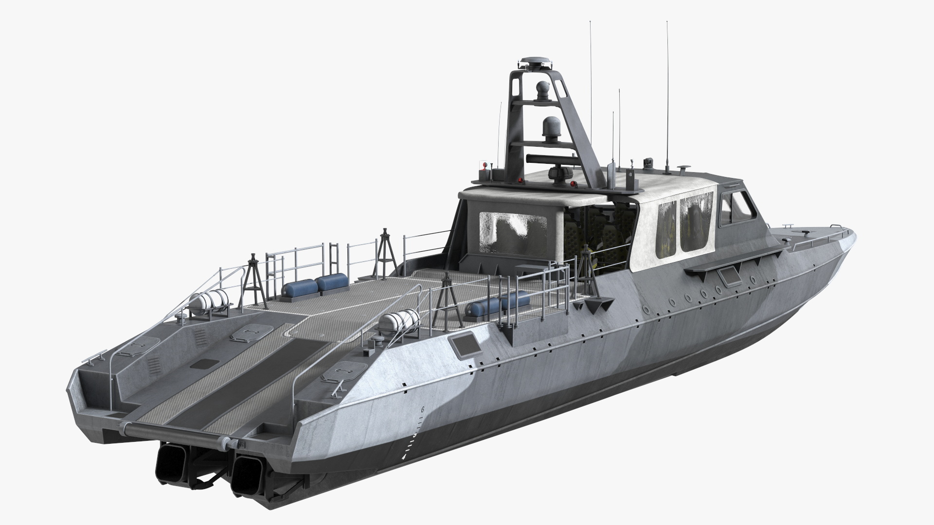 3D model Military Boat Mark V Camo Dark