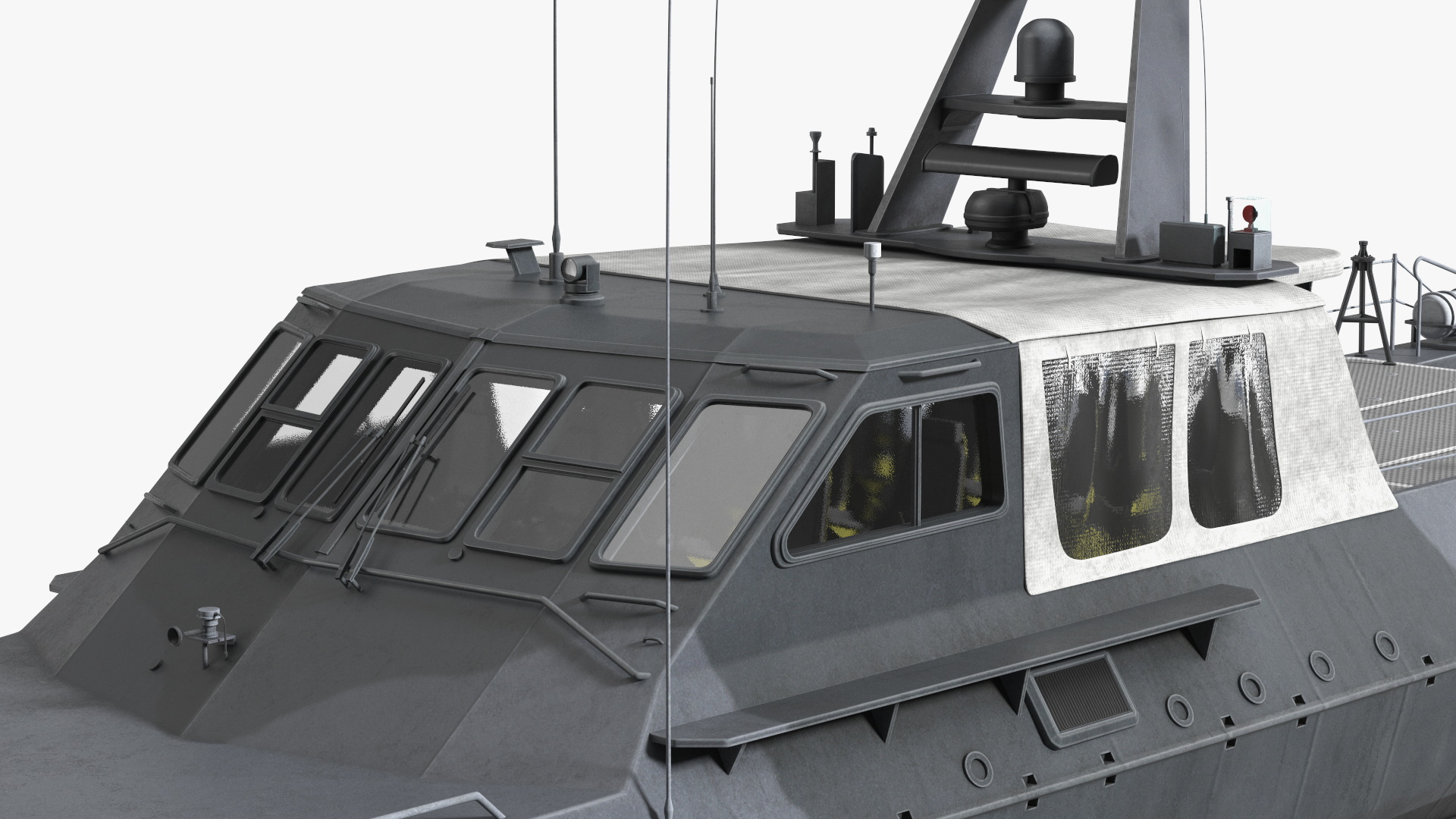 3D model Military Boat Mark V Camo Dark