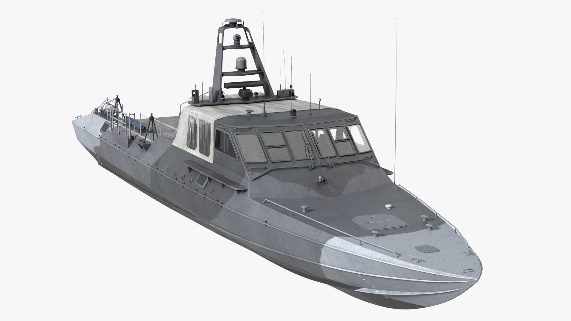 3D model Military Boat Mark V Camo Dark