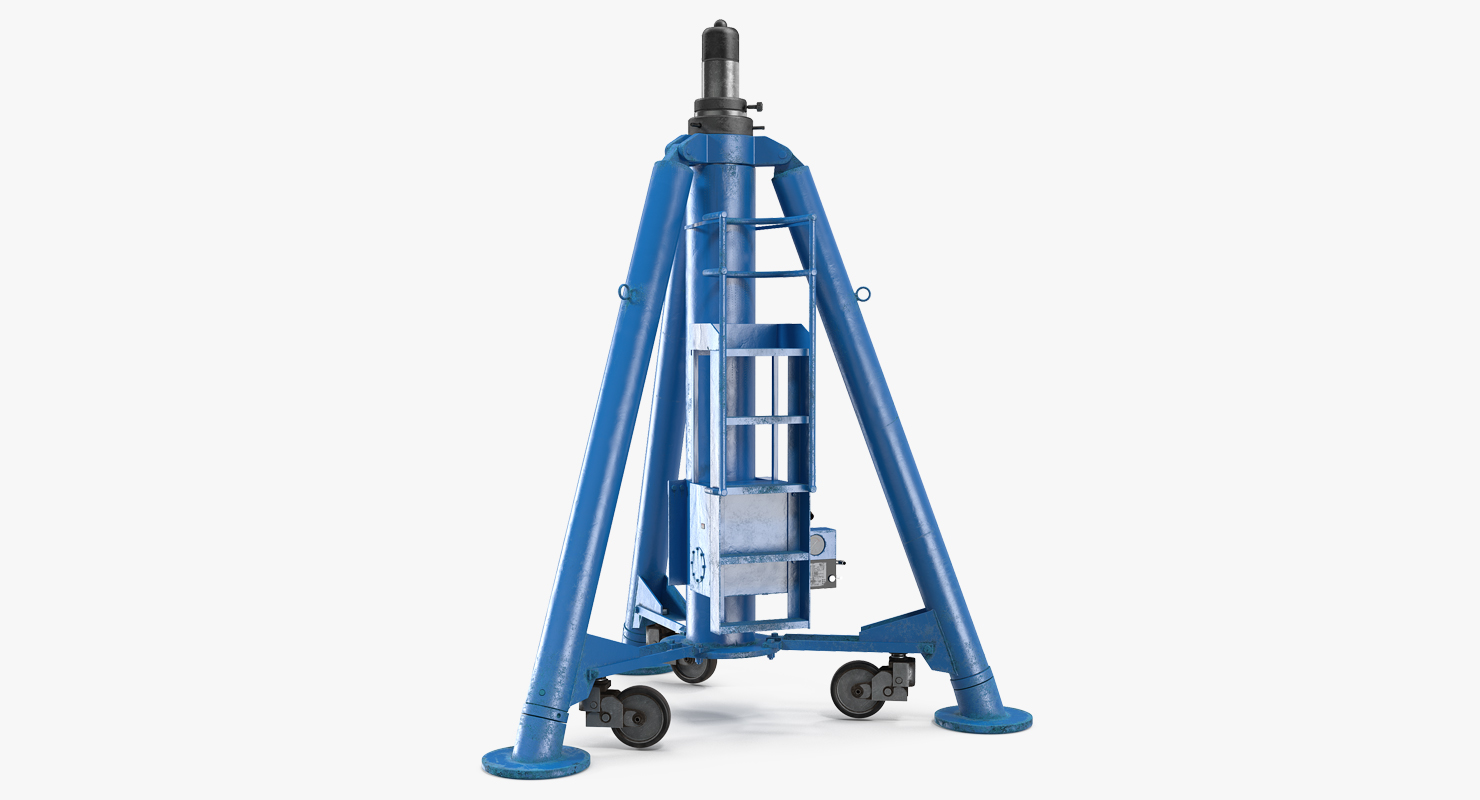 Aircraft Tripod Jack Rigged 3D