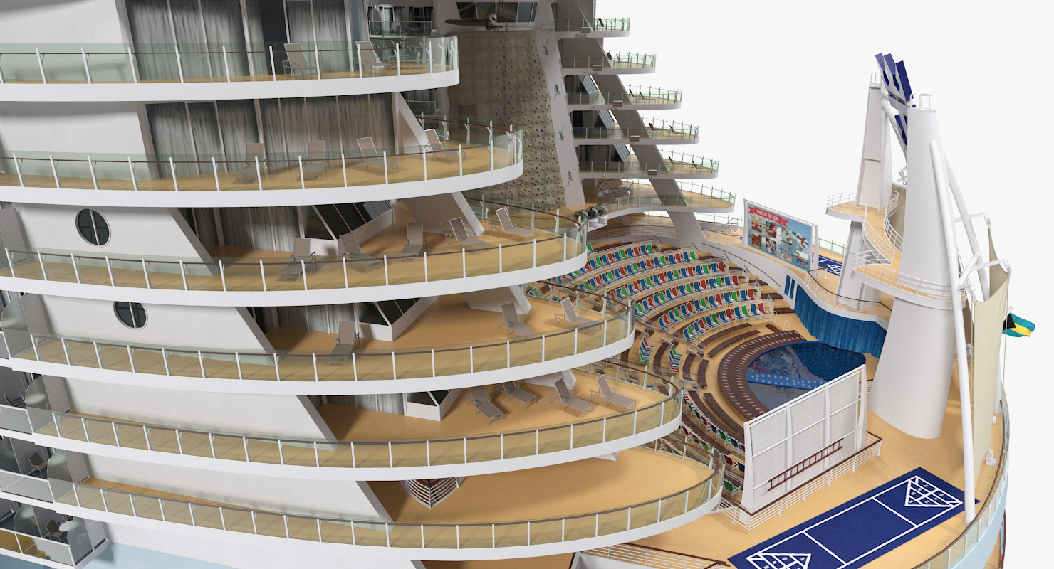 3D Oasis Class Cruise Ship Oasis of The Seas