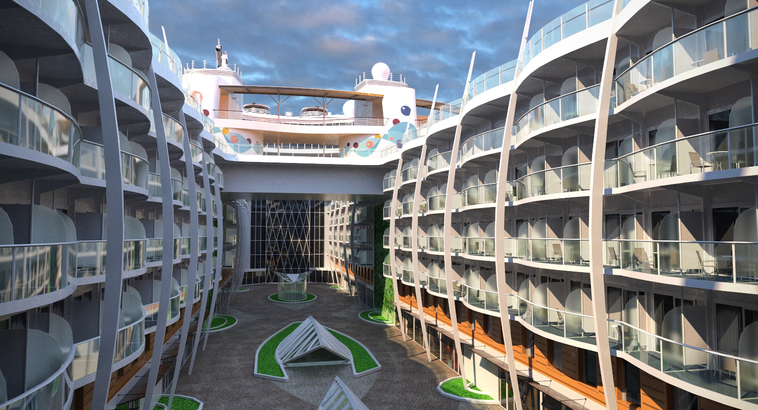 3D Oasis Class Cruise Ship Oasis of The Seas