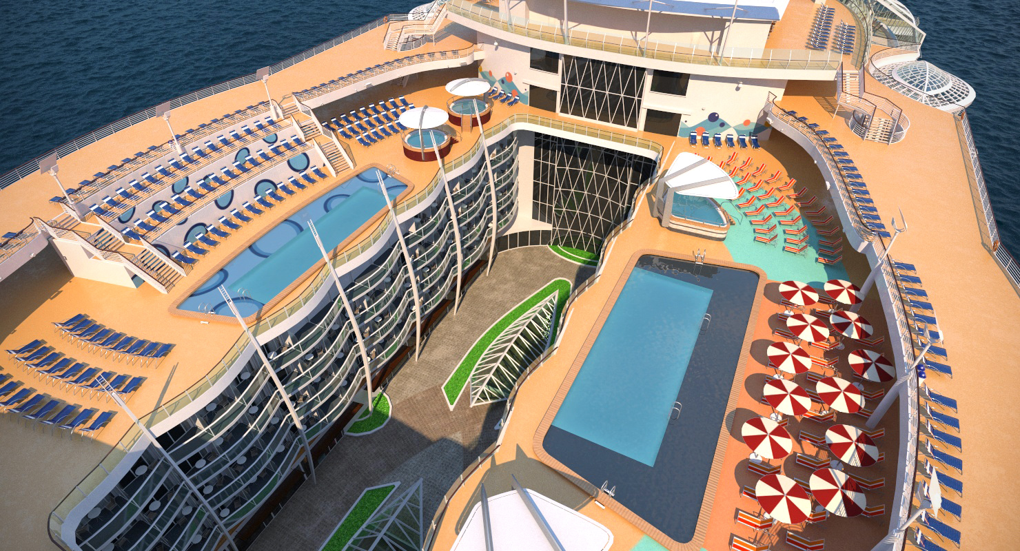 3D Oasis Class Cruise Ship Oasis of The Seas