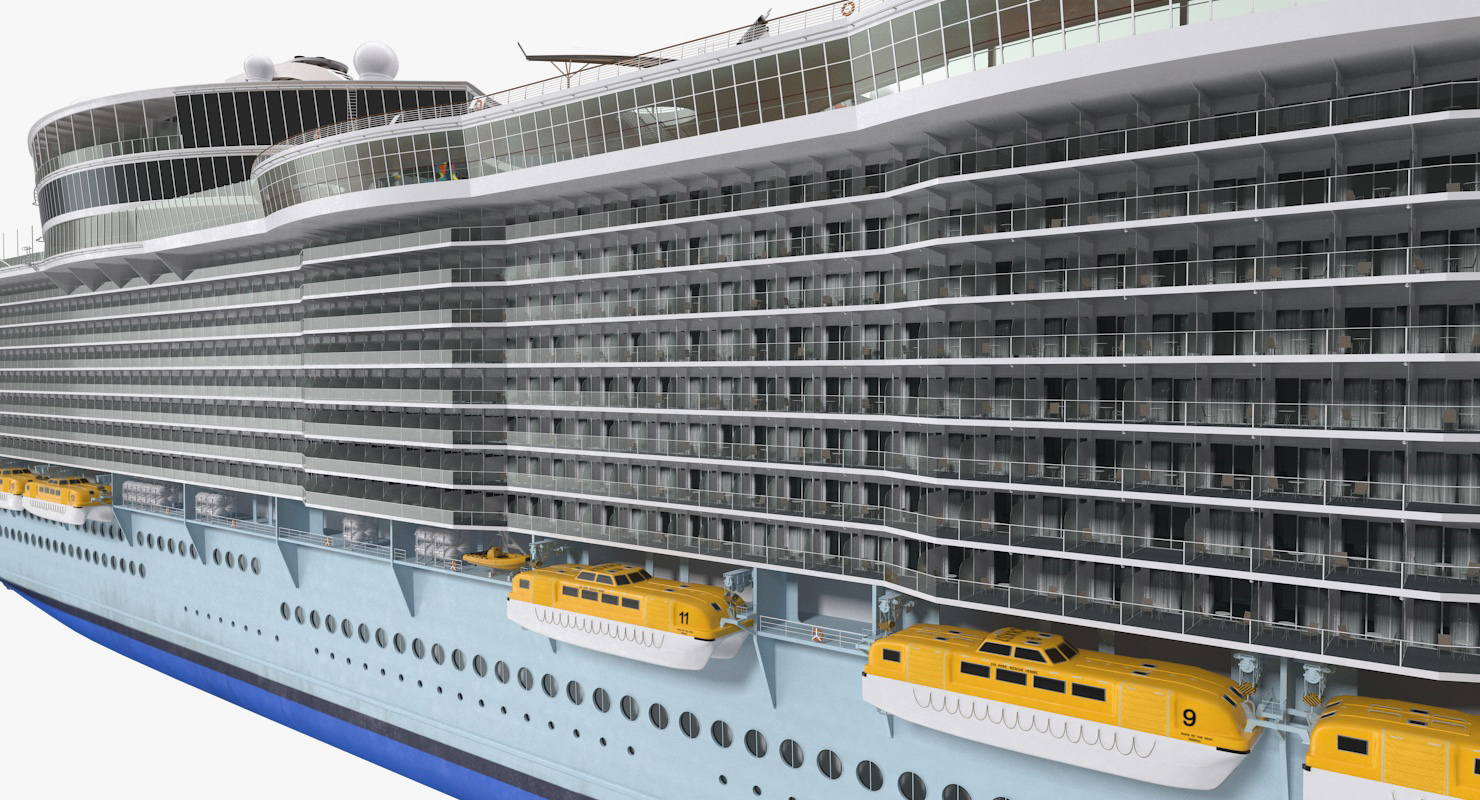 3D Oasis Class Cruise Ship Oasis of The Seas