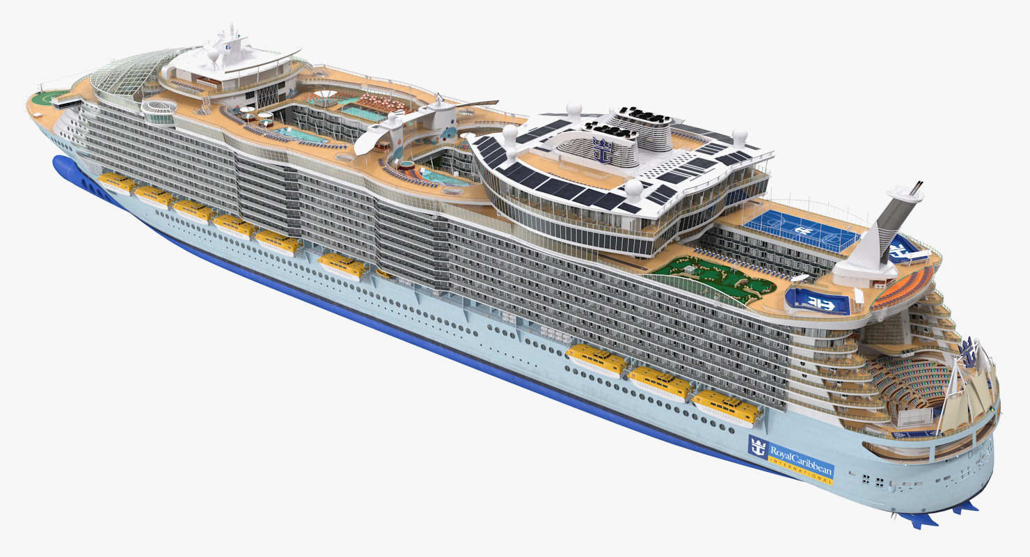 3D Oasis Class Cruise Ship Oasis of The Seas