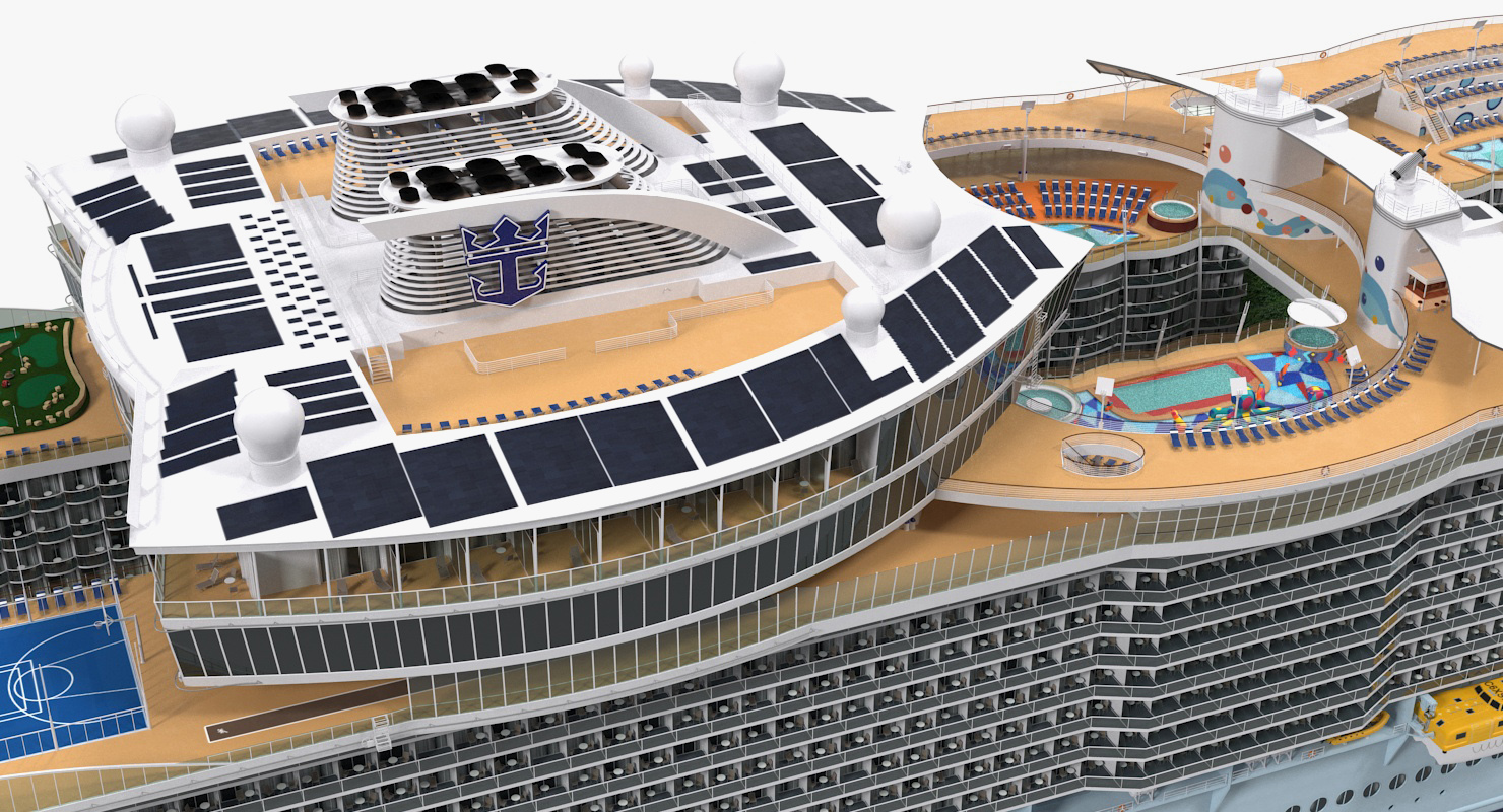 3D Oasis Class Cruise Ship Oasis of The Seas
