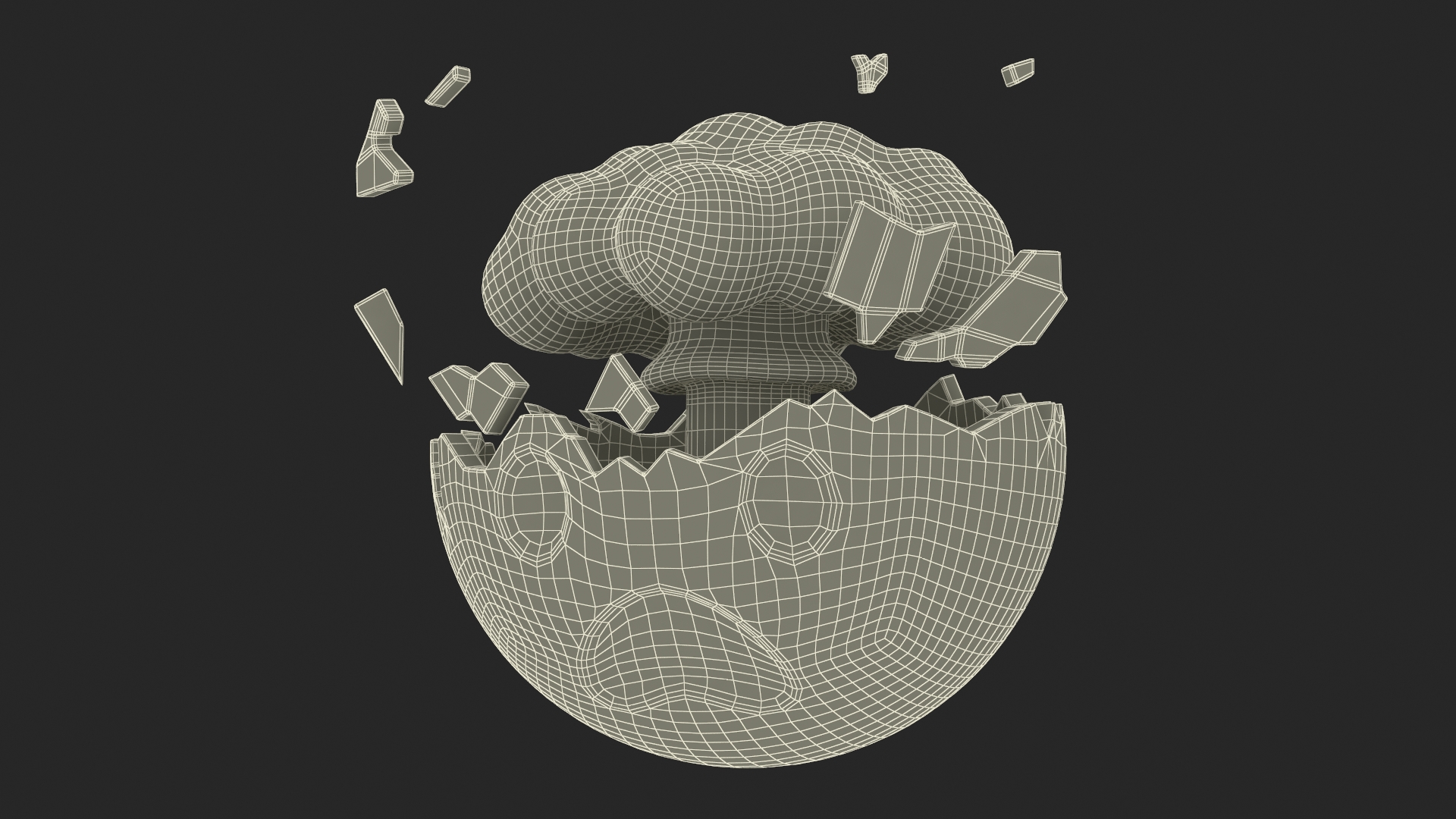 3D model Emoji Exploding Head