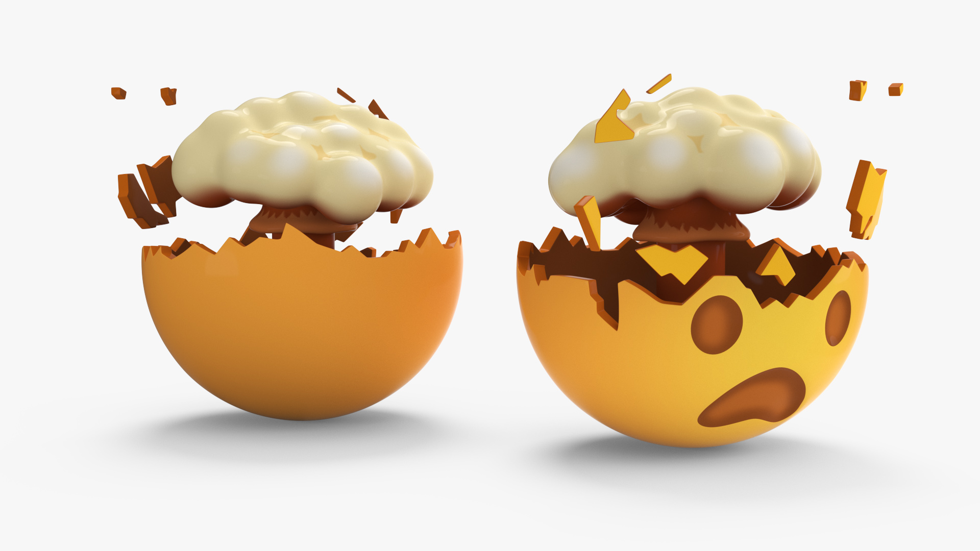 3D model Emoji Exploding Head