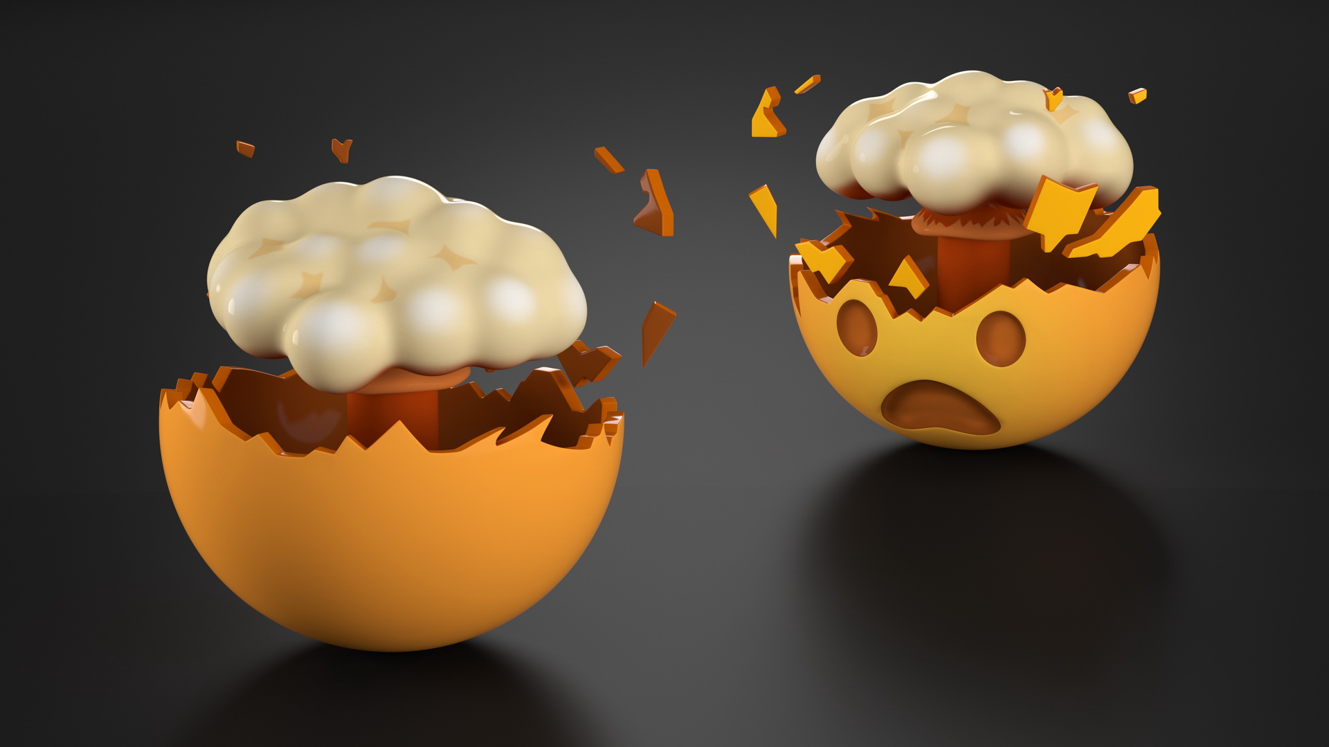 3D model Emoji Exploding Head