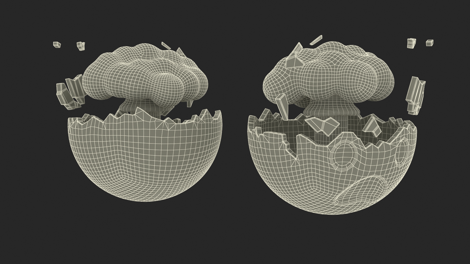 3D model Emoji Exploding Head
