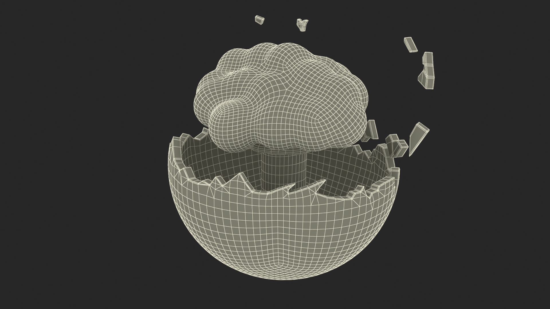 3D model Emoji Exploding Head