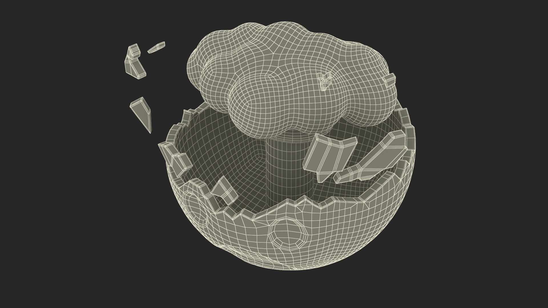 3D model Emoji Exploding Head