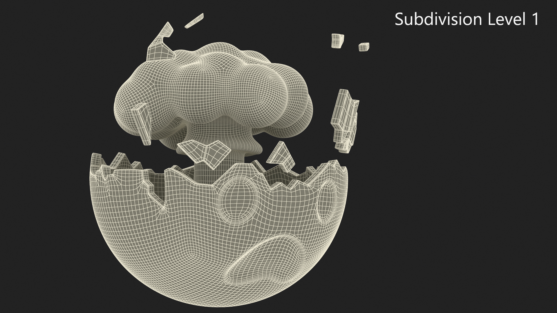 3D model Emoji Exploding Head
