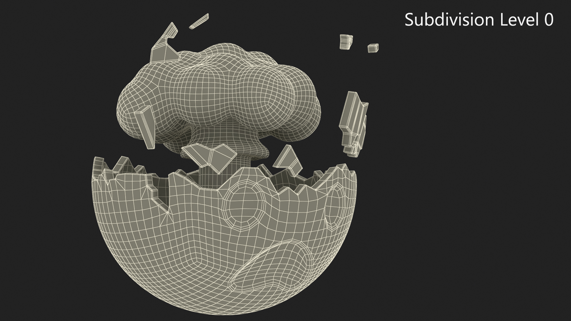 3D model Emoji Exploding Head