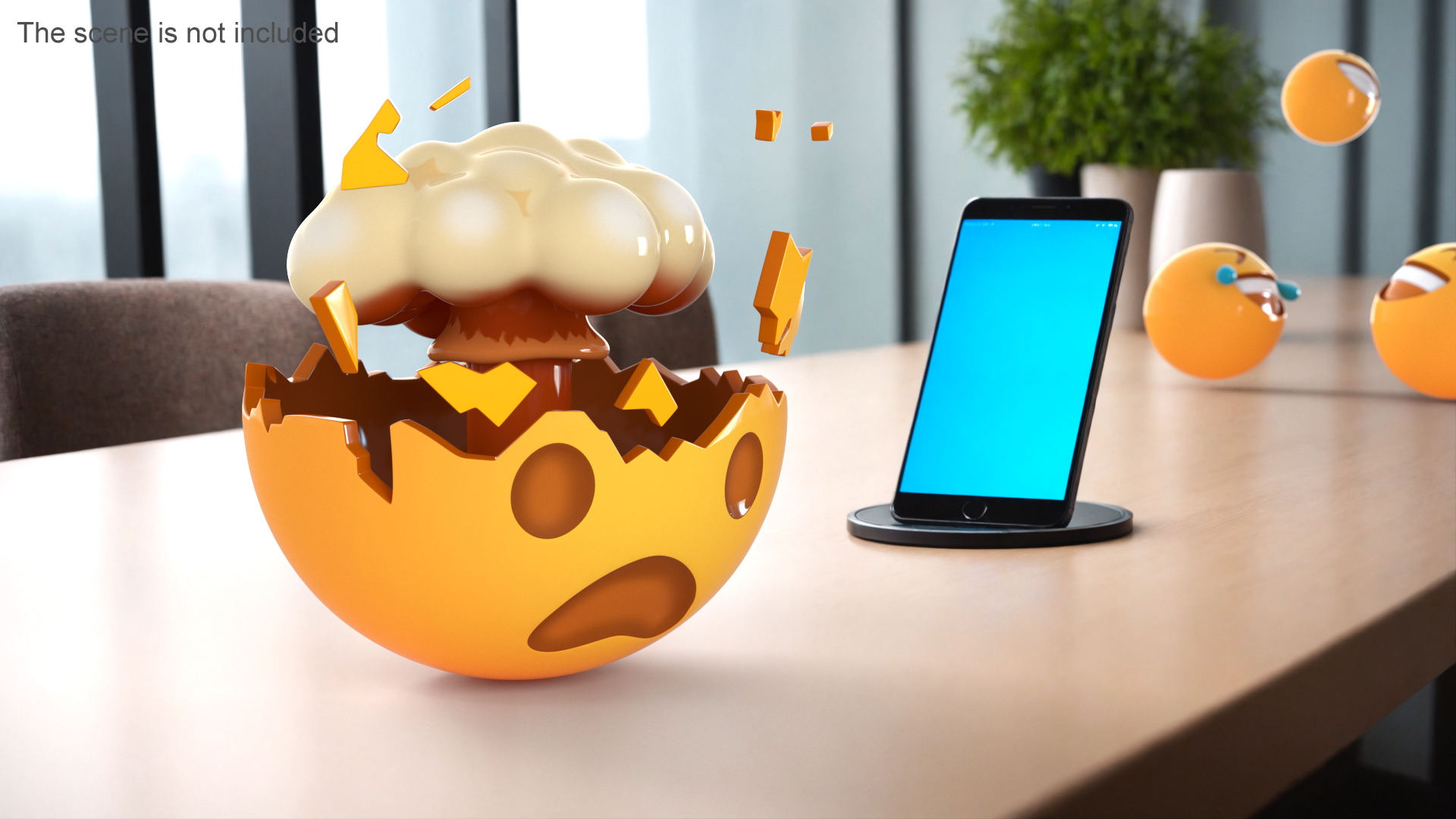 3D model Emoji Exploding Head