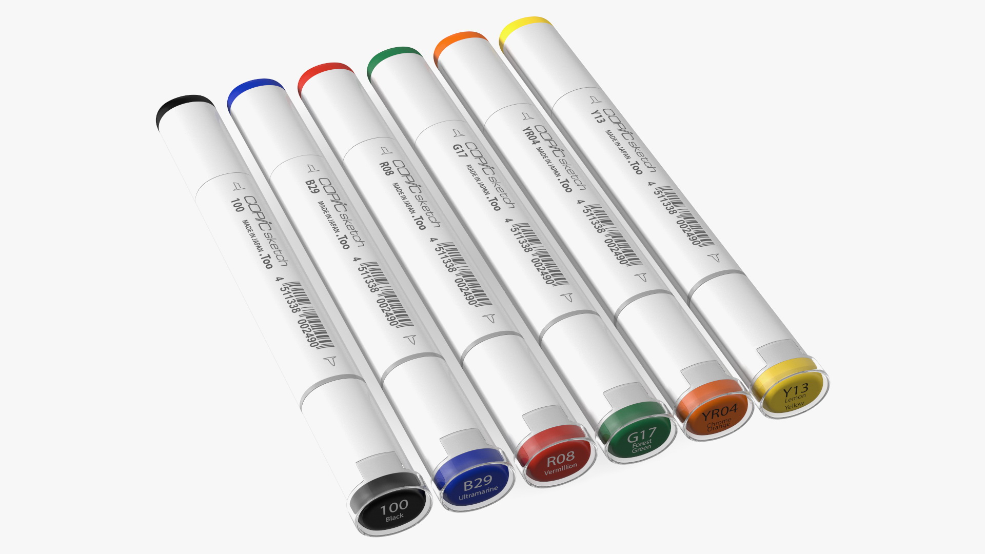 Sketch Marker 6 Colors 3D