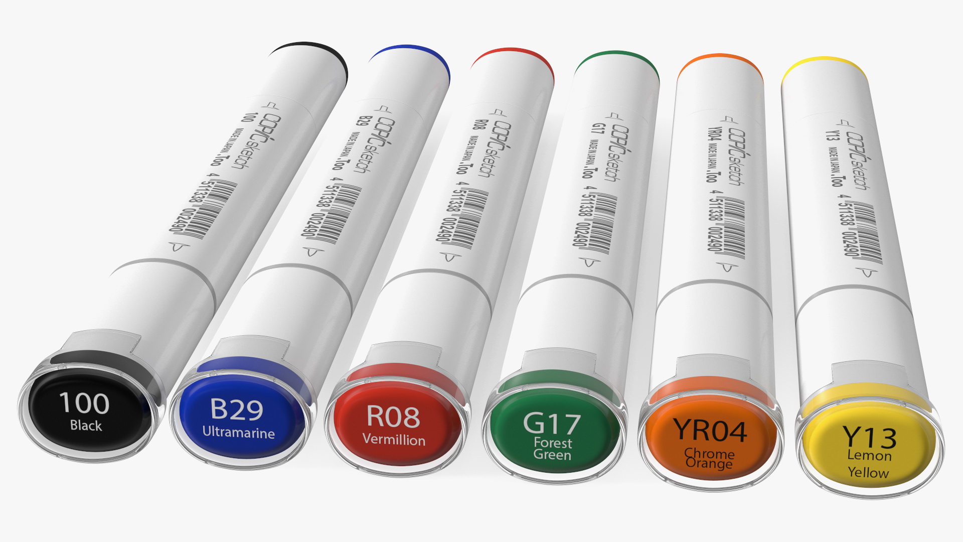 Sketch Marker 6 Colors 3D
