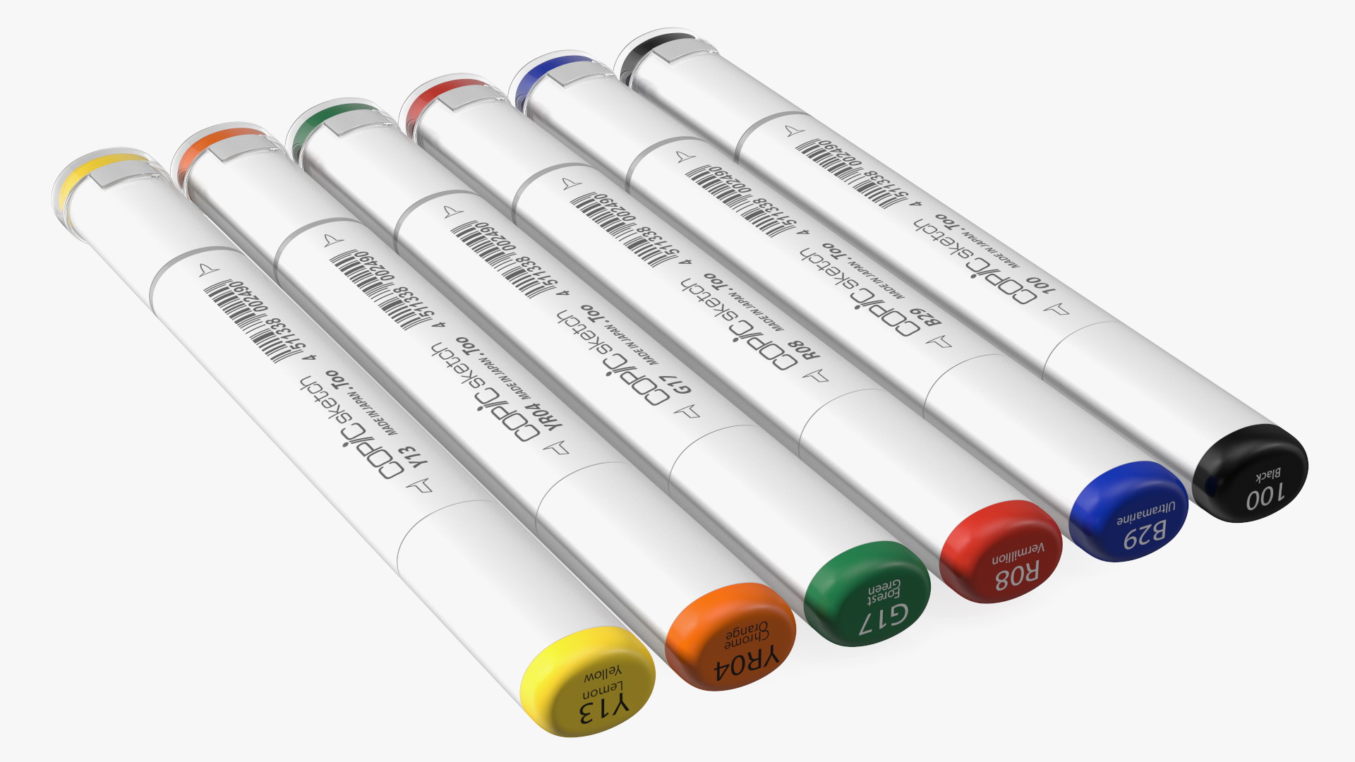 Sketch Marker 6 Colors 3D
