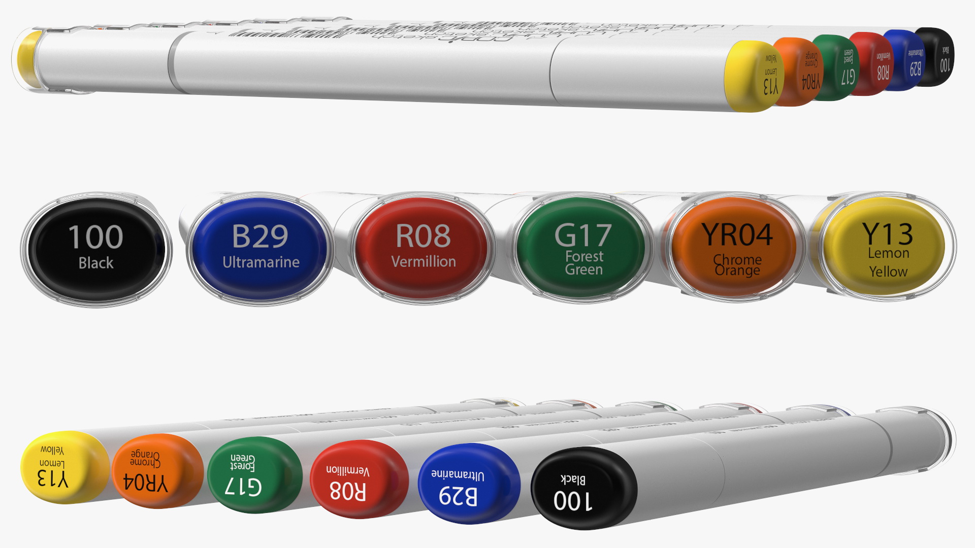 Sketch Marker 6 Colors 3D